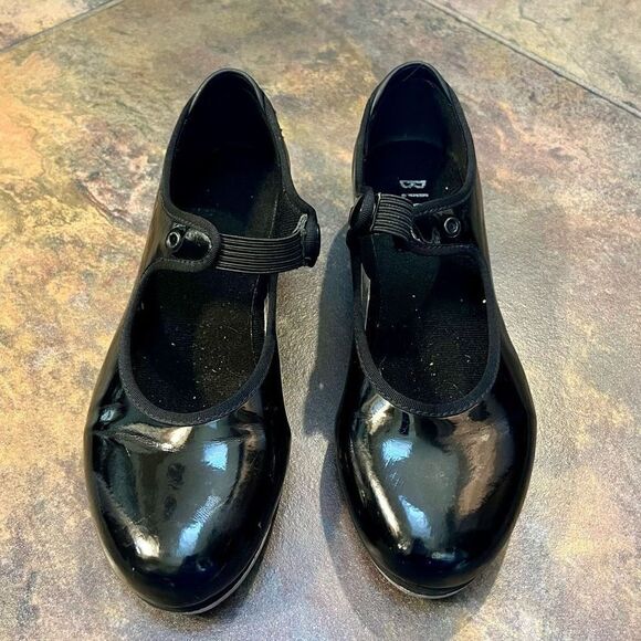 Bloch Girl’s Black Snap Tap Shoes 1 1/2 M - Picture 2 of 16